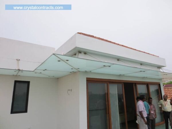 Glass Canopy Corner Type