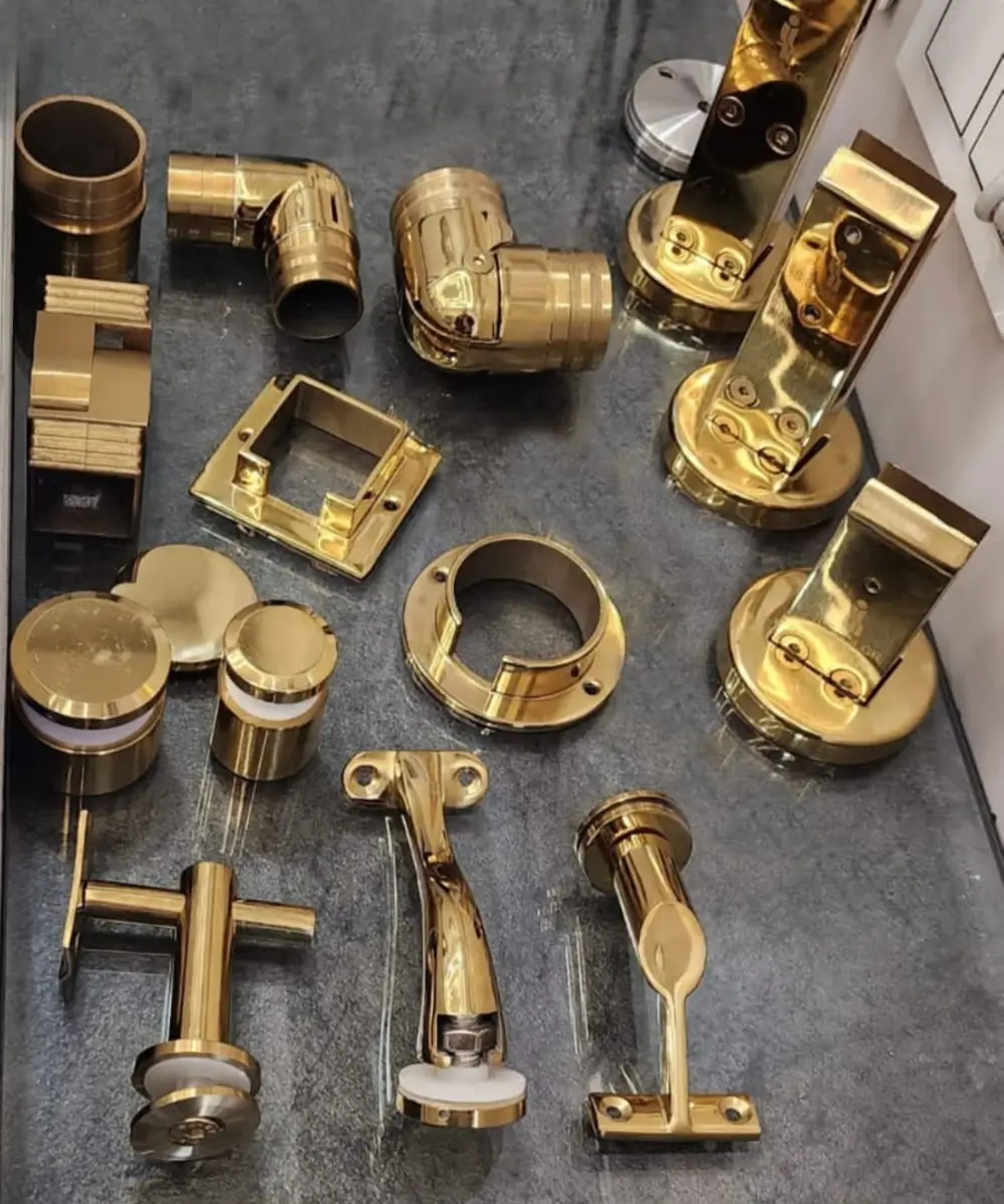 Golden Colour Railing Hardware